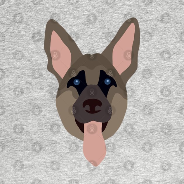 German shepherd vector by ballooonfish